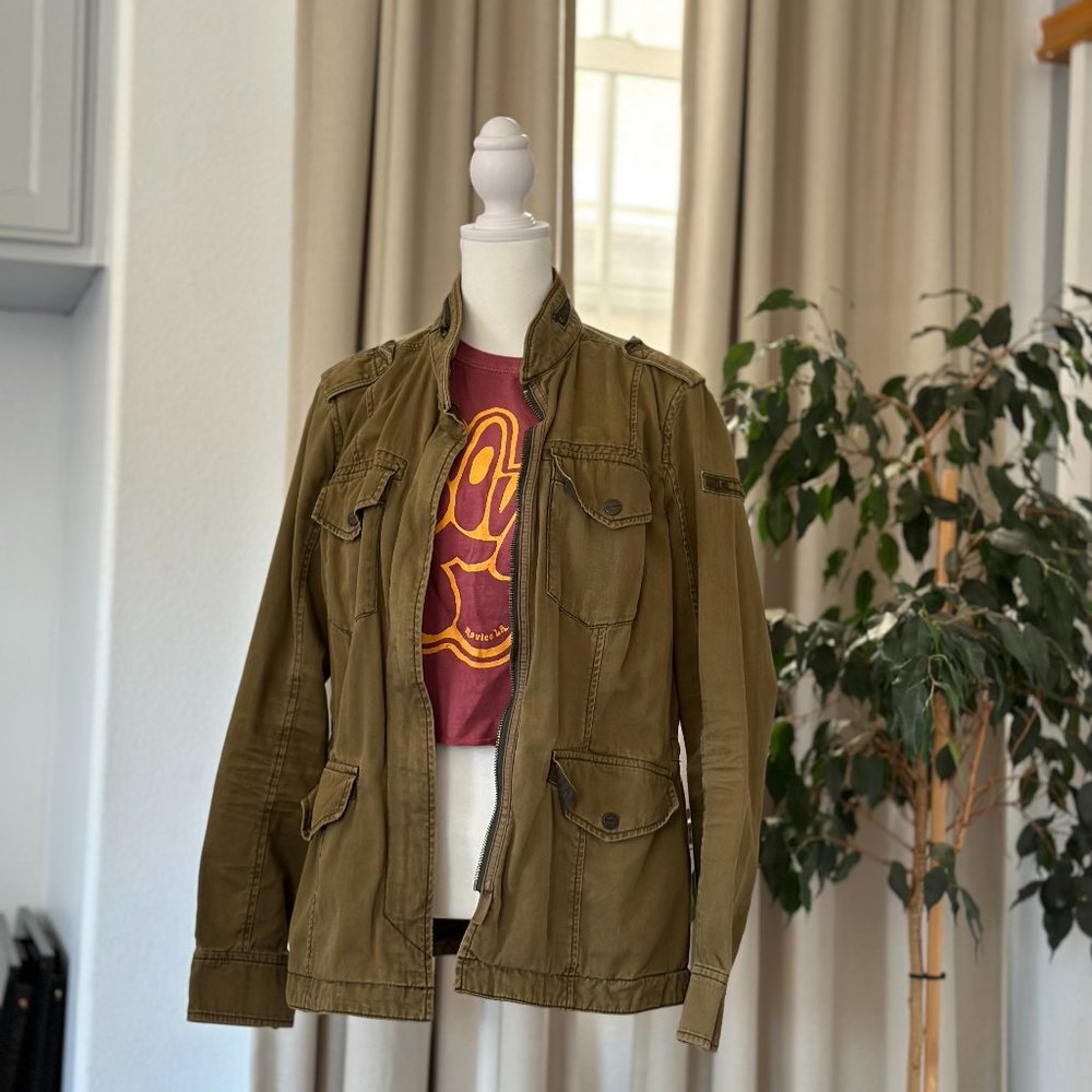 Abercrombie & Fitch Military Jacket SIZE: LARGE